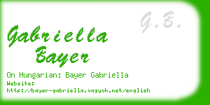 gabriella bayer business card